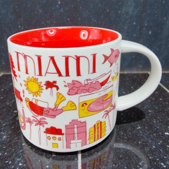 Starbucks Other - Starbucks Miami 14oz Been There Collection Mug Series Collection New‎ W Sticker